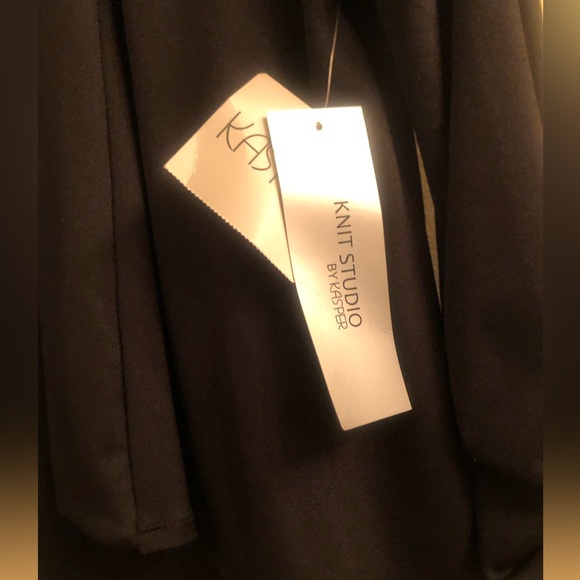 NWT Kasper Crop Dress Knit Crop Open Cardigan S - Picture 4 of 6